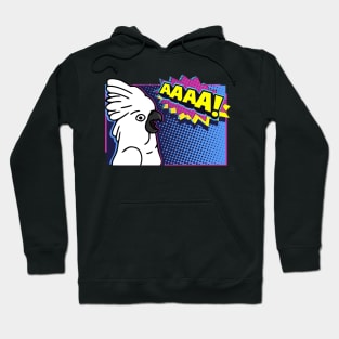 Screaming Umbrella Cockatoo Comic Hoodie